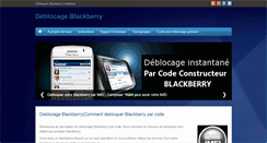 Desktop Screenshot of deblocageblackberry.com